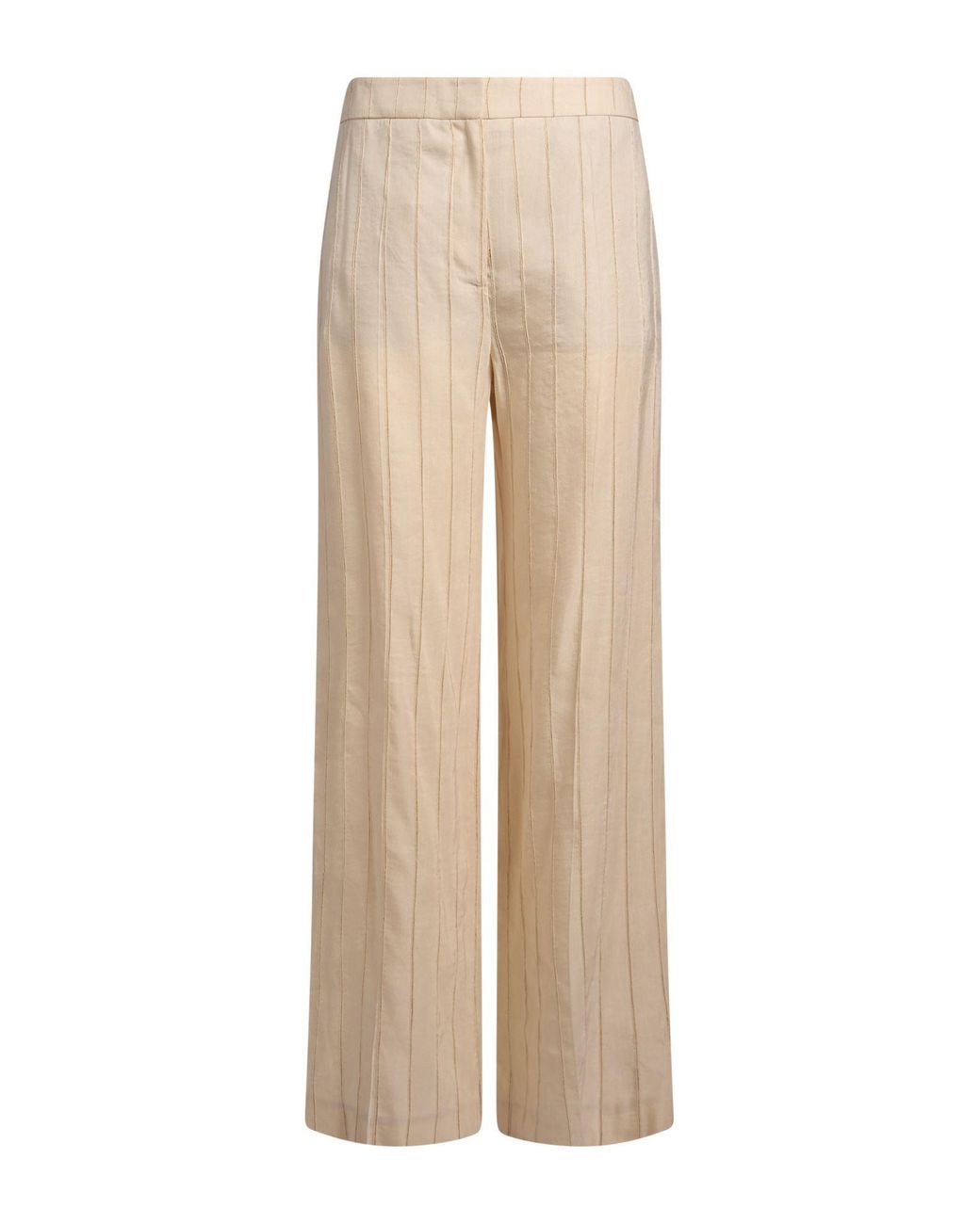 Eleventy Natural Pants Viscose, Linen