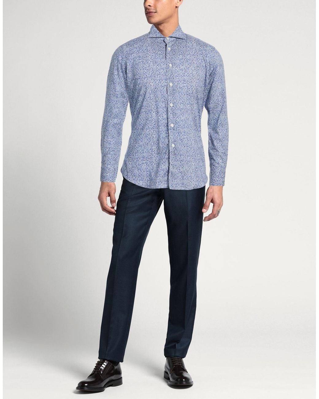 Camicia di Agho in Blue da Uomo