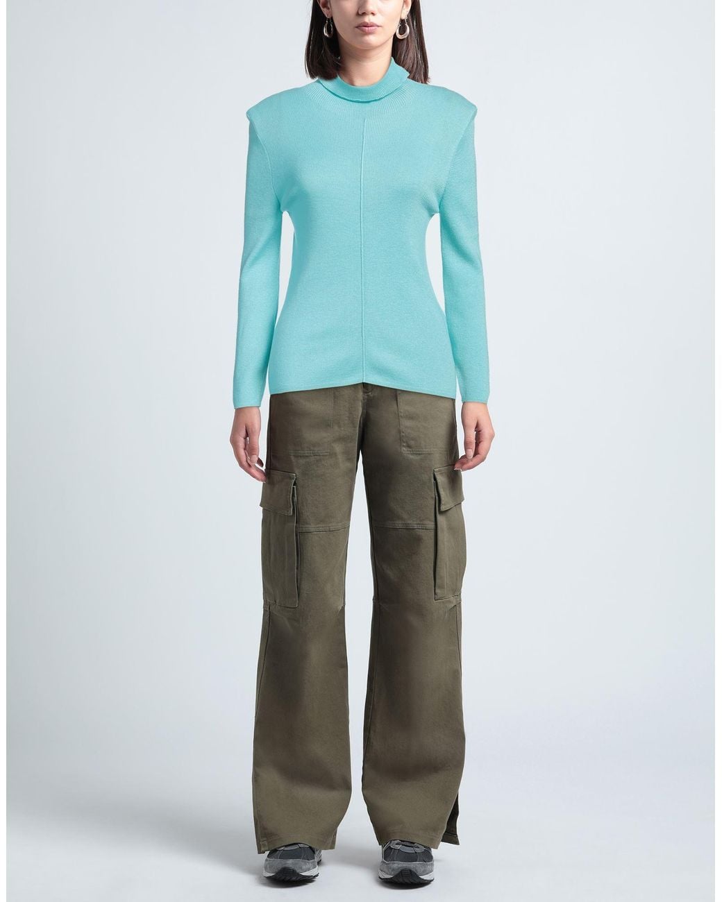 Isabelle Blanche Blue Turtleneck