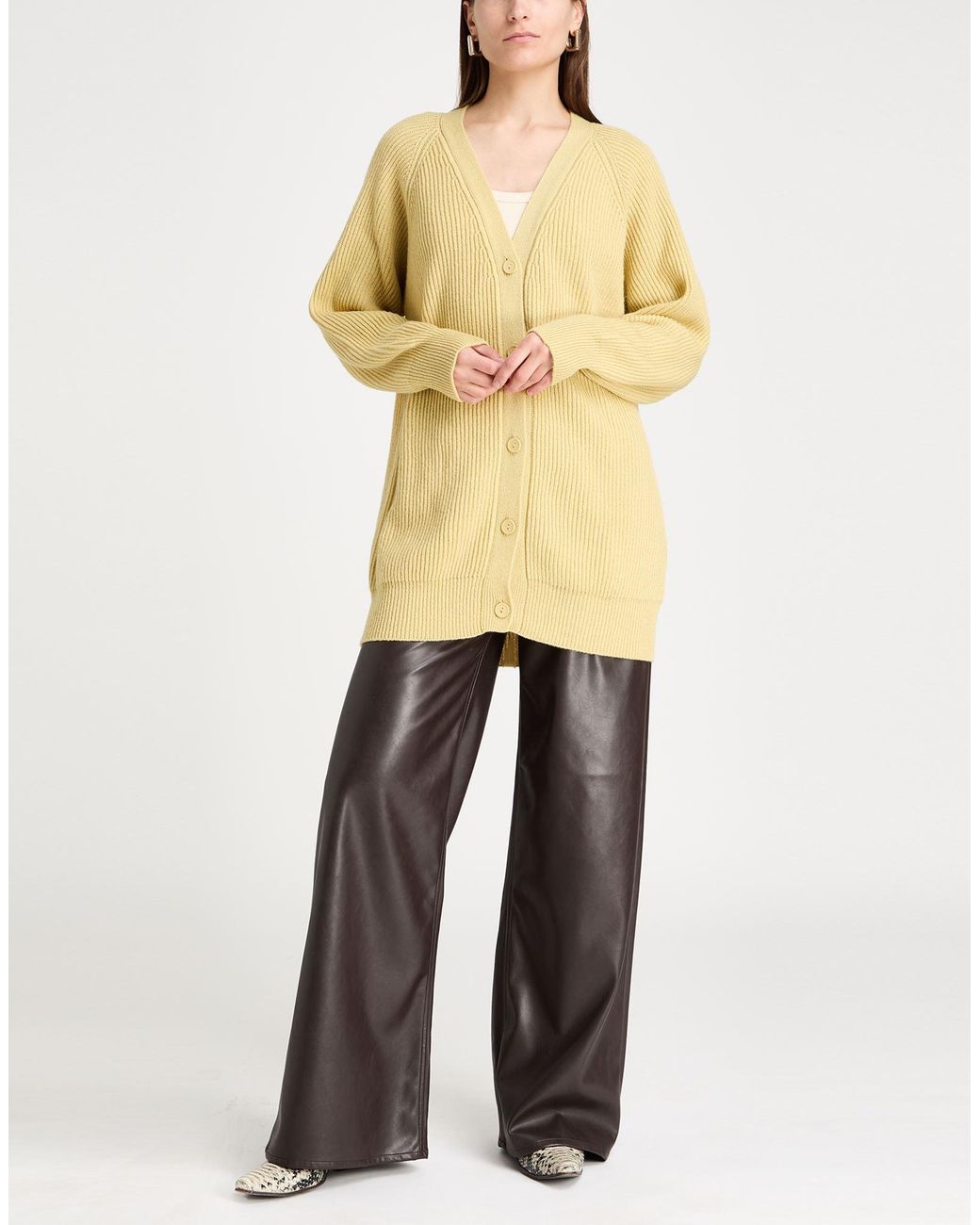 ANNAGRETA Yellow Cardigan