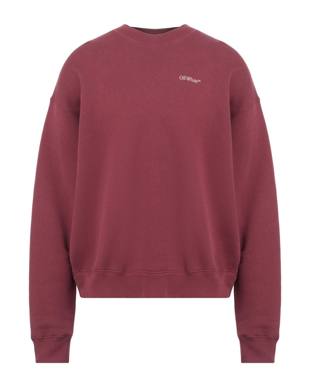 Off-White c/o Virgil Abloh Red Sweatshirt Cotton, Elastane for men