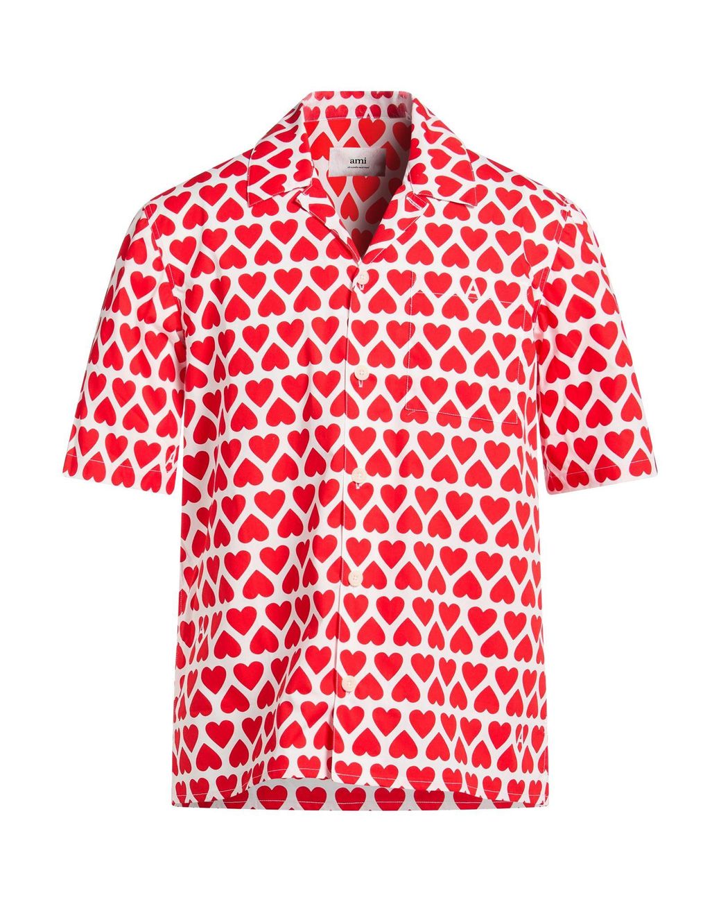 AMI Red Shirt Cotton for men