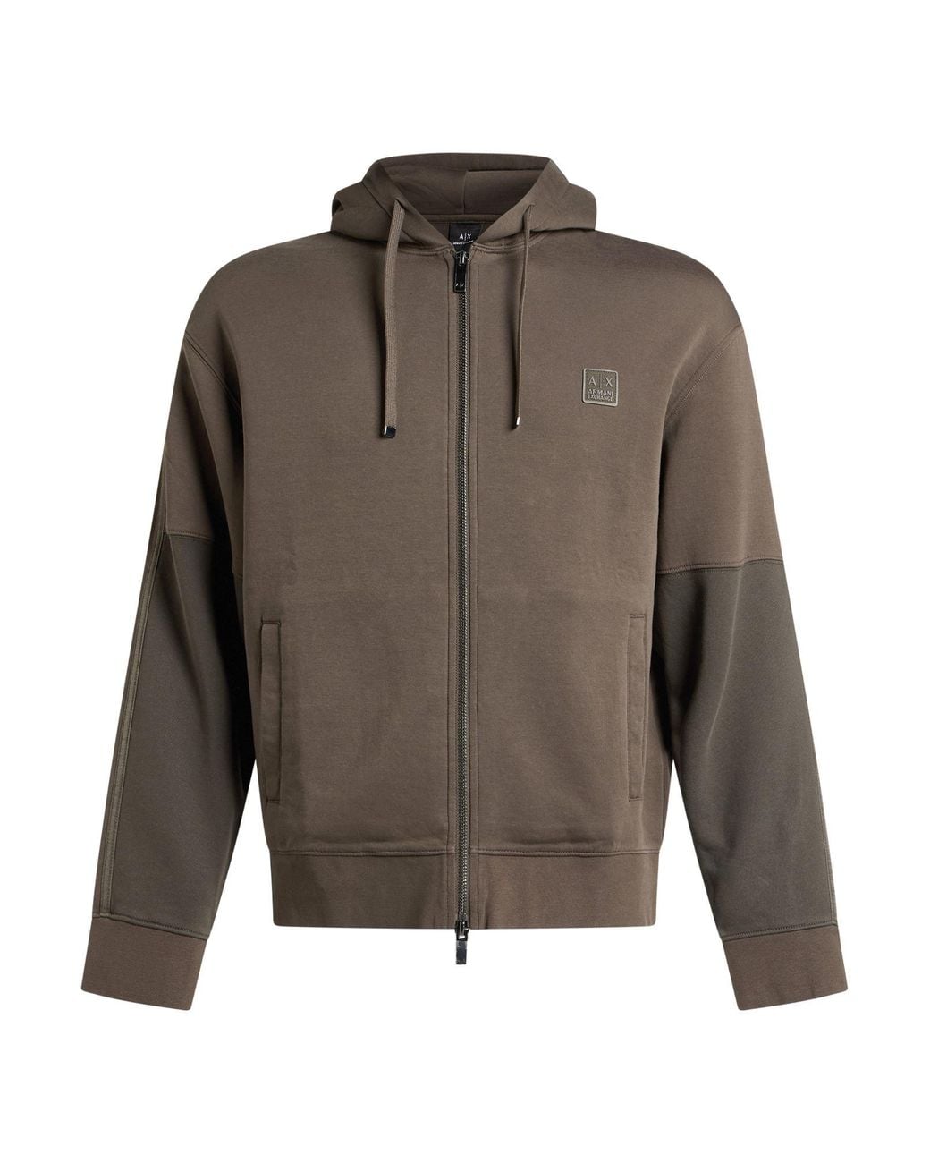 ARMANI EXCHANGE Gray Military Sweatshirt Cotton, Polyester, Elastane for men