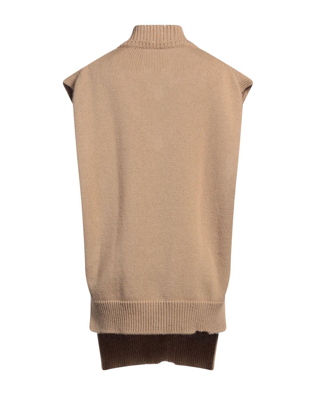 Maison Margiela Natural Camel Sweater Wool, Linen, Cotton
