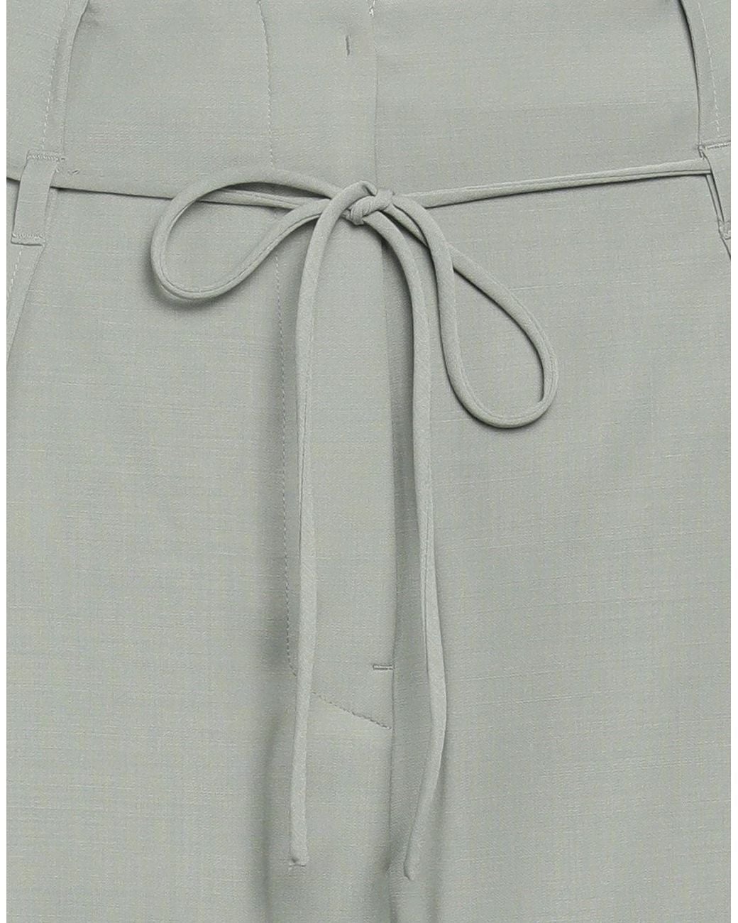 LE17SEPTEMBRE Gray Pants Wool, Polyester, Polyurethane