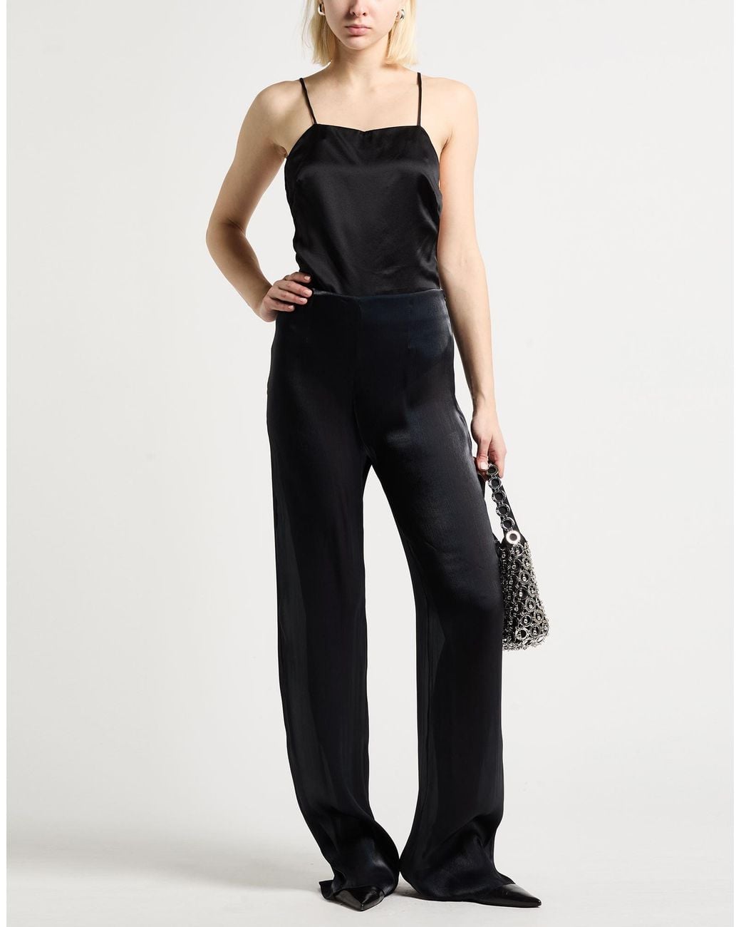 Galvan Blue Pants Polyester