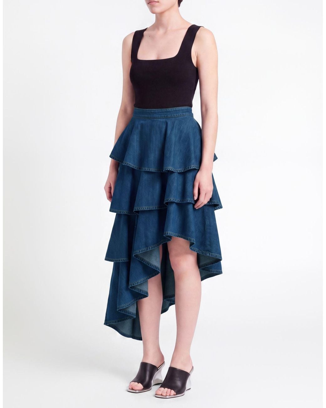 Alaïa Blue Denim Skirt