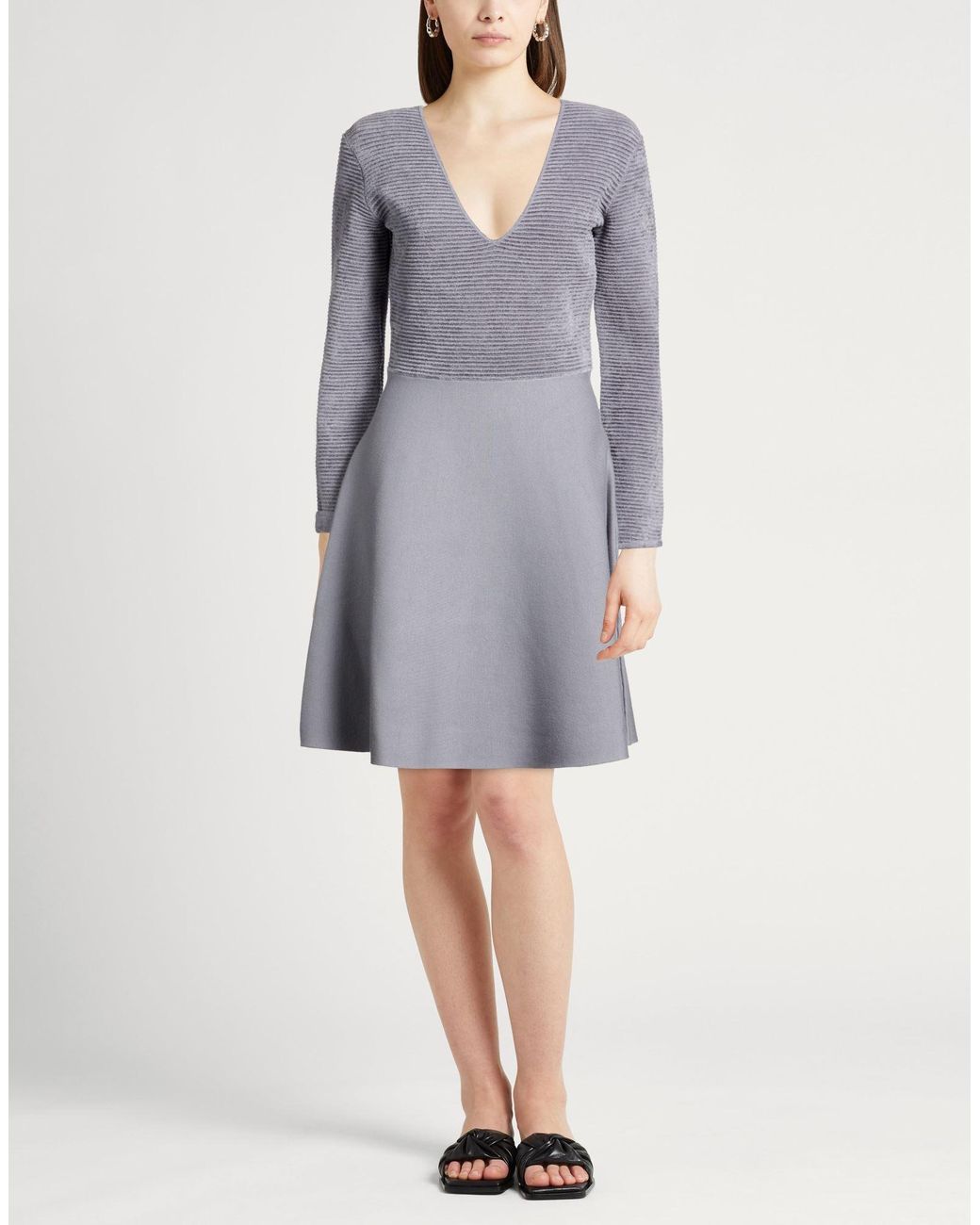 Emporio Armani Gray Midi Dresses