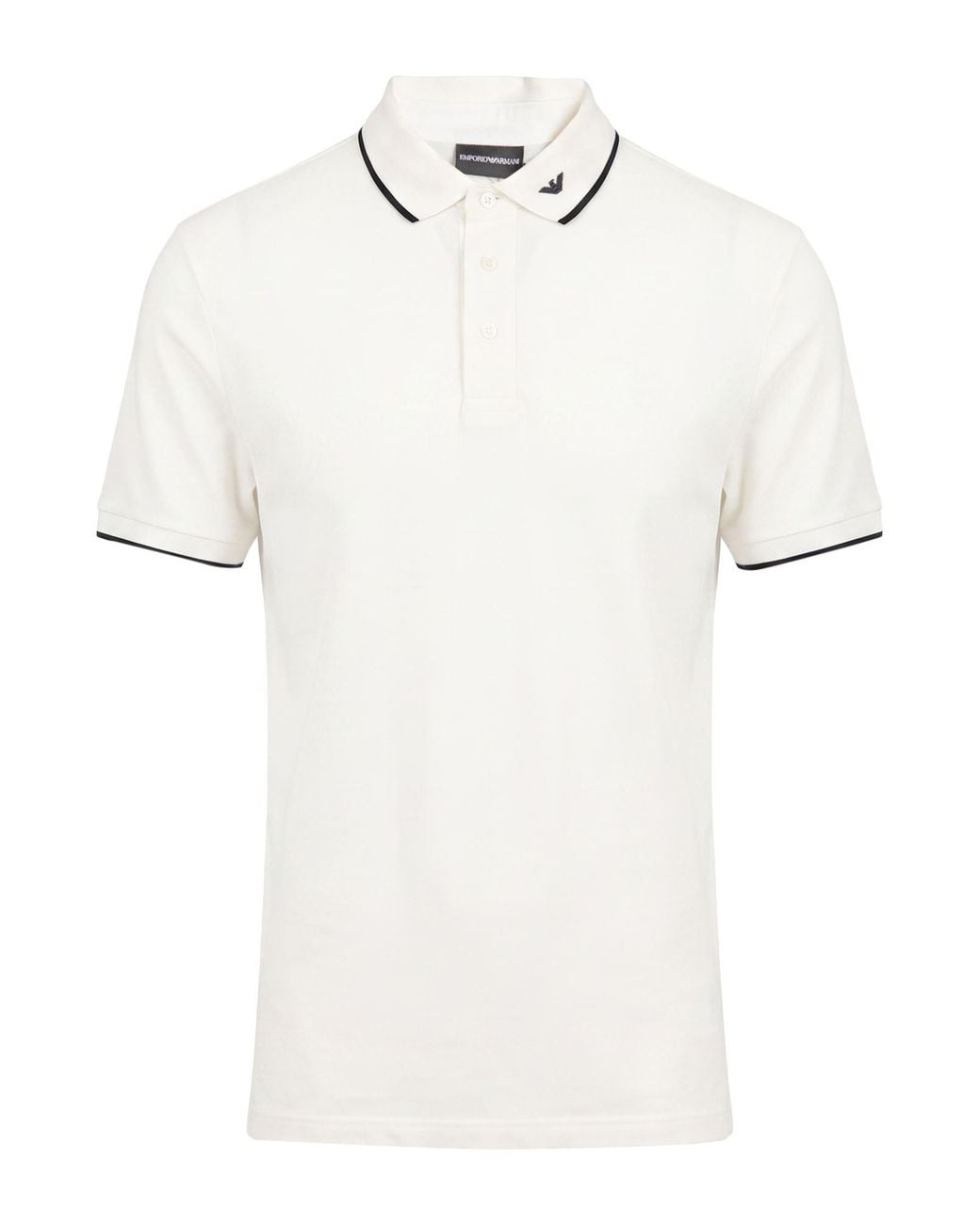 Emporio Armani White Polo Shirt Cotton for men