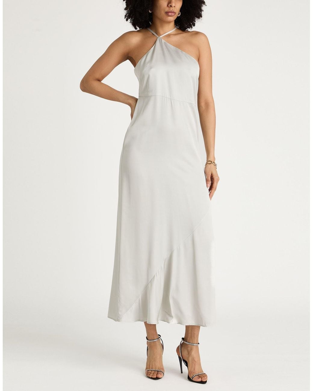 Grifoni White Light Maxi Dress Viscose