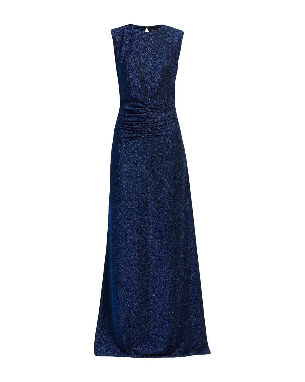 Gaelle Paris Blue Noir Maxi Dress Polyamide, Polyester, Elastane