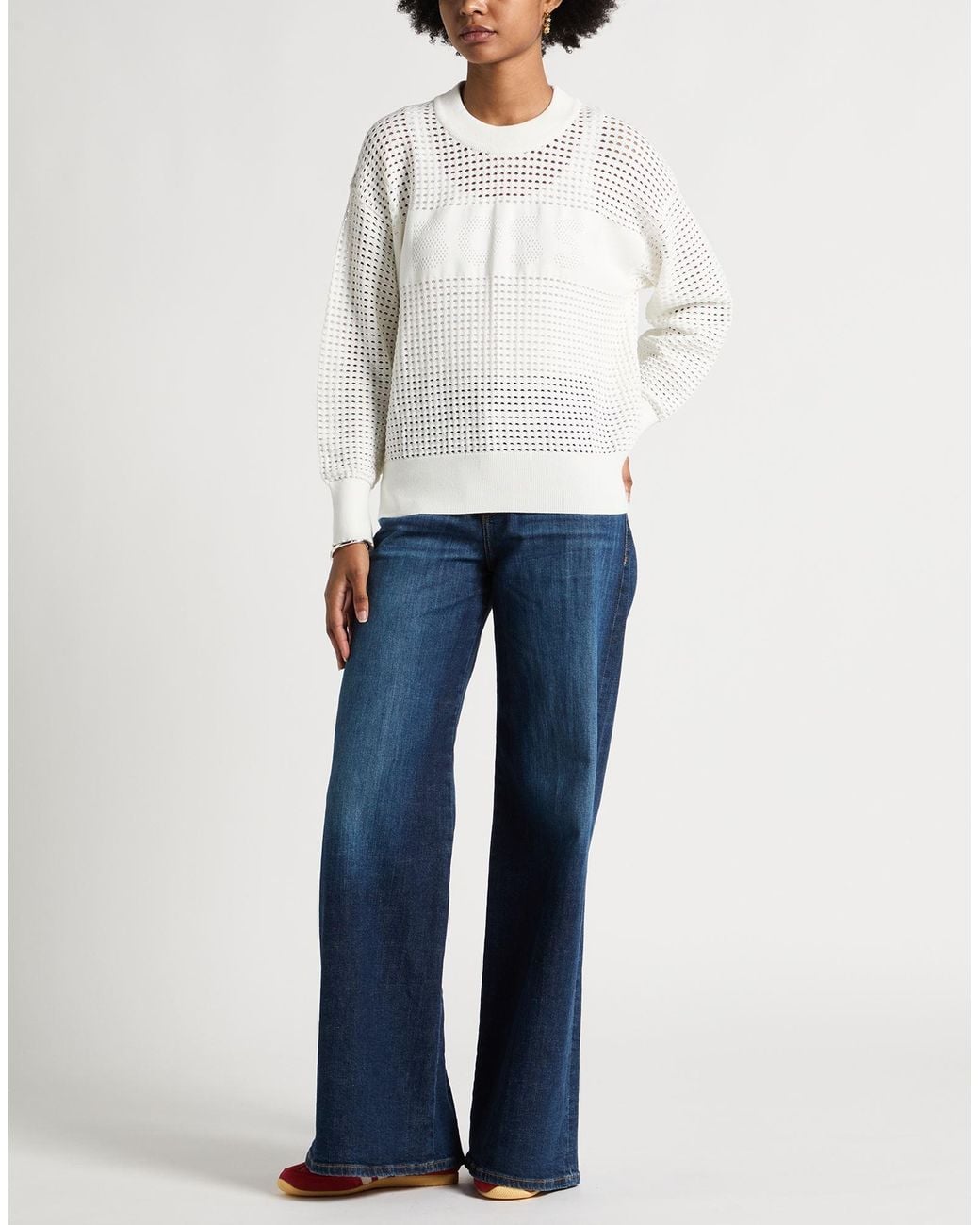 Boss White Sweaters