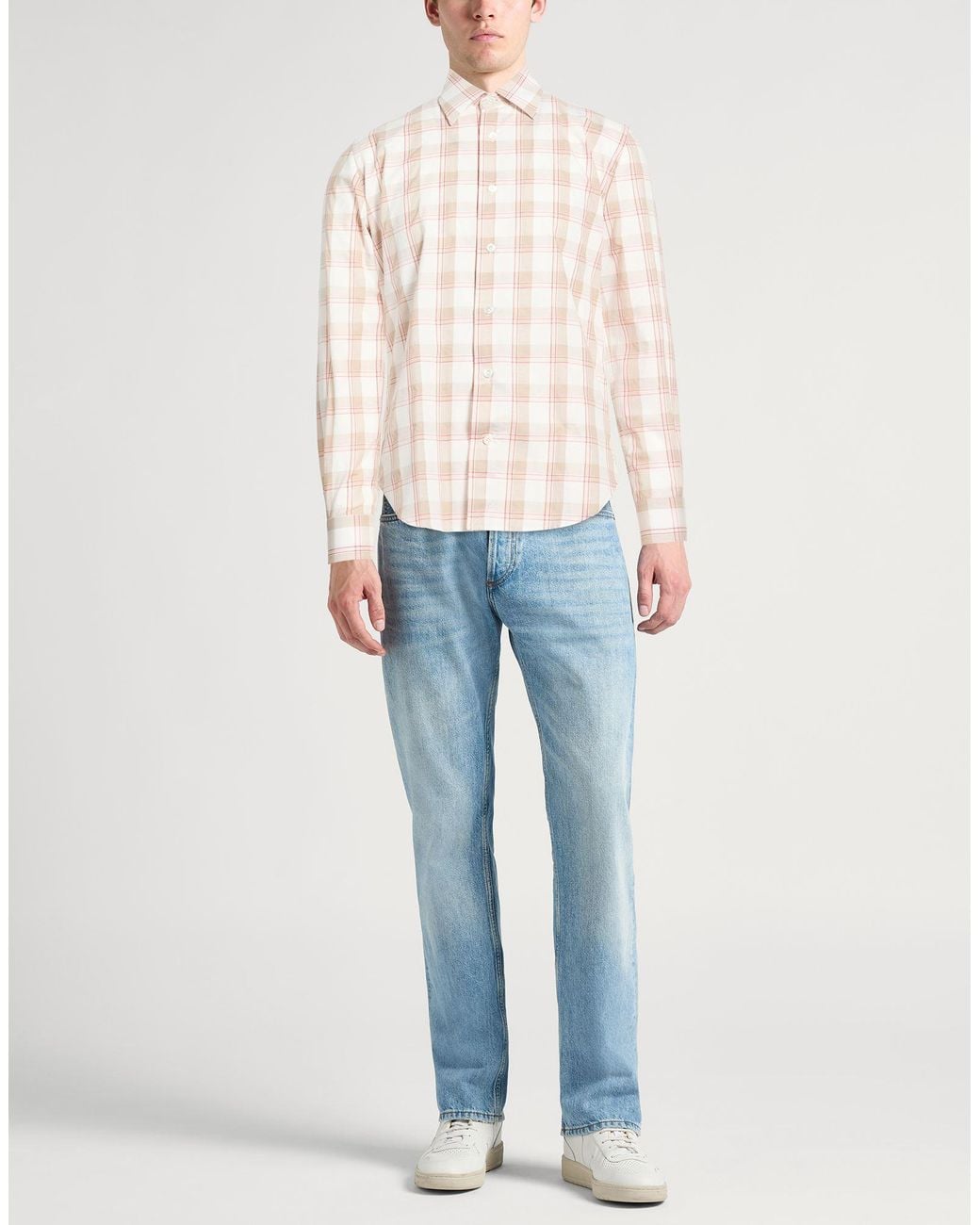 Camisa Eleventy de hombre de color White