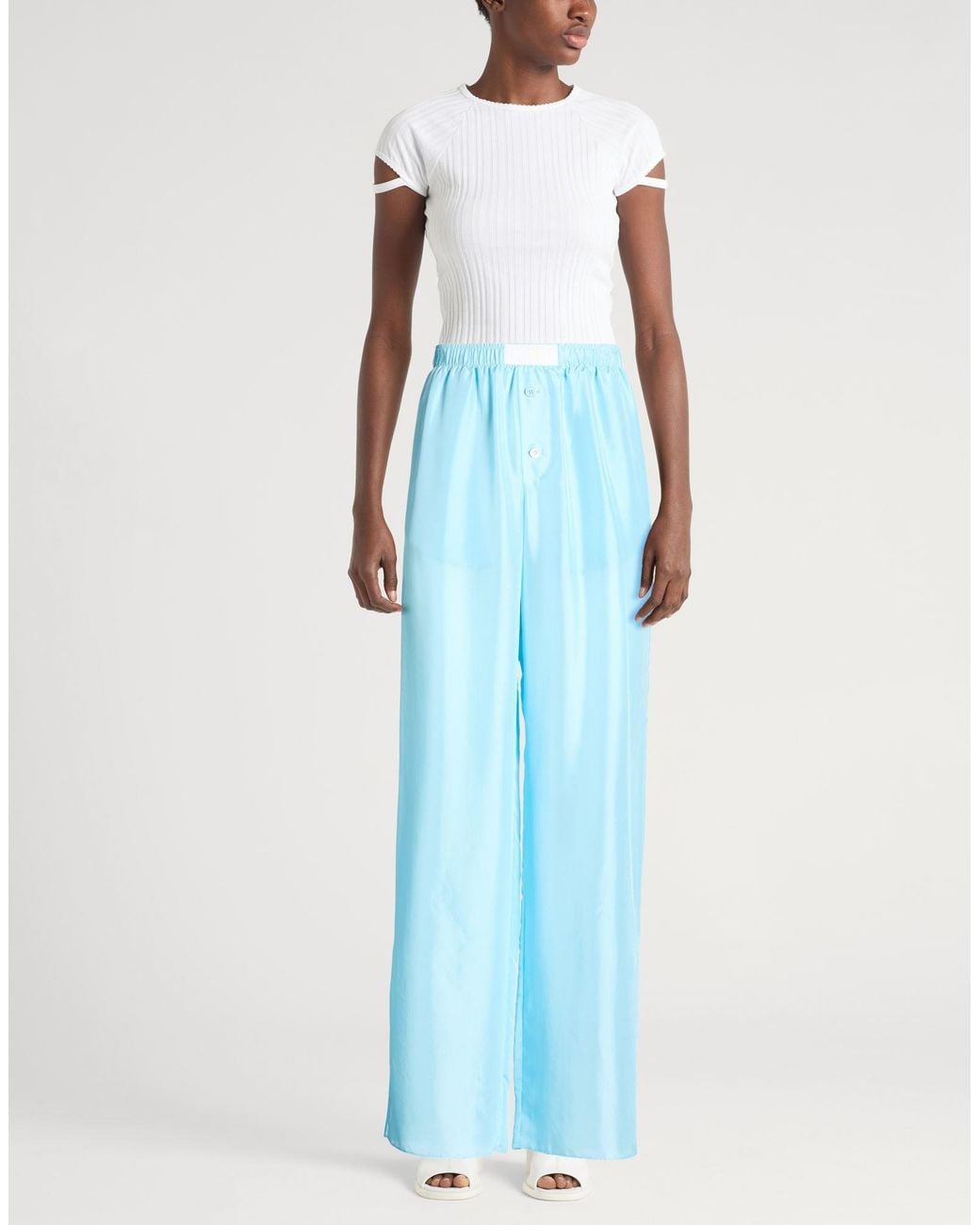 MM6 by Maison Margiela Blue Pants