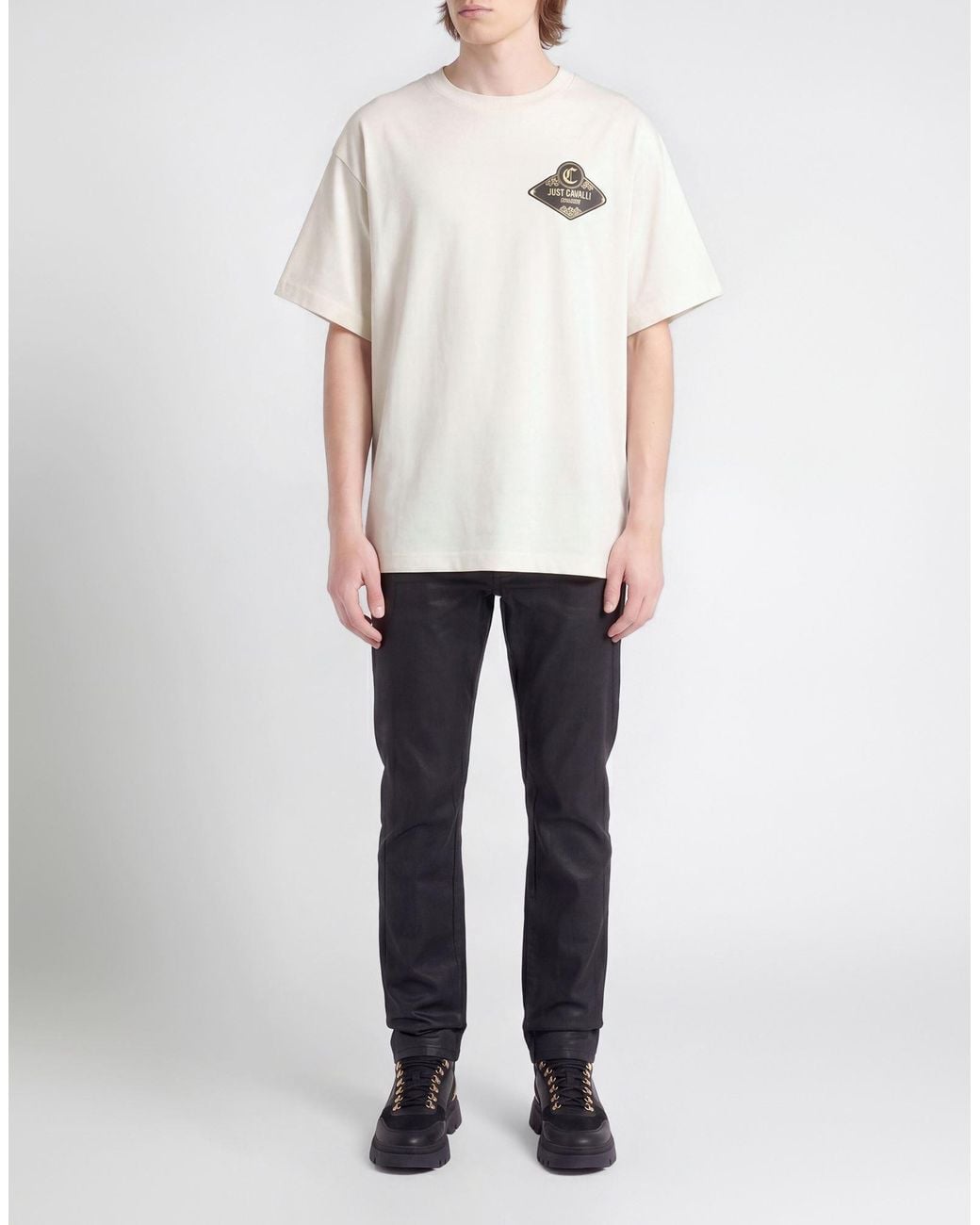 Just Cavalli Natural T-Shirts for men