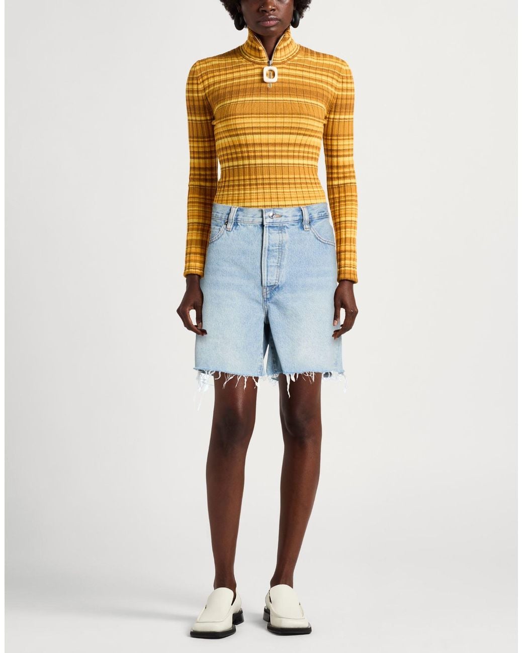 FRAME Blue Denim Shorts