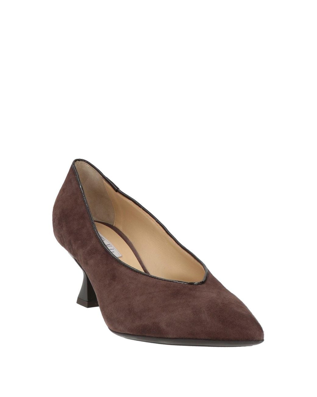 Walter Violet Brown Pumps Leather