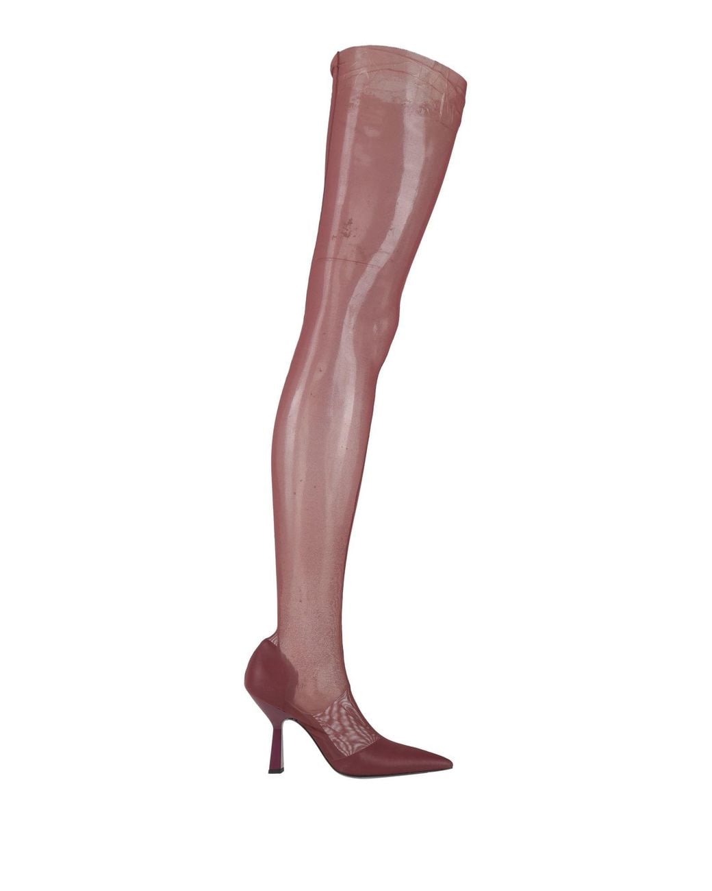 Patrizia Pepe White Boot Polyamide, Elastane