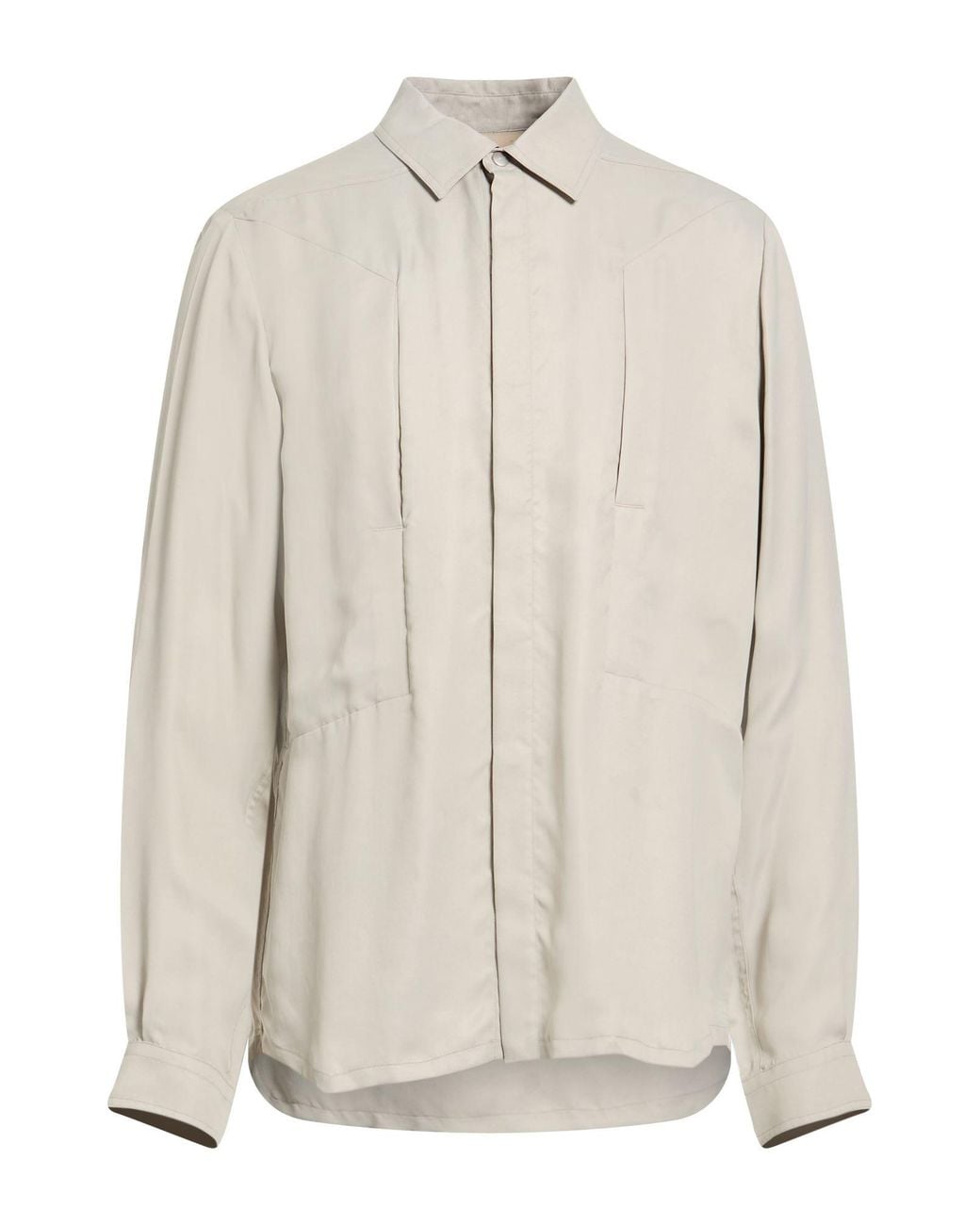 Rick Owens White Shirt Cupro for men