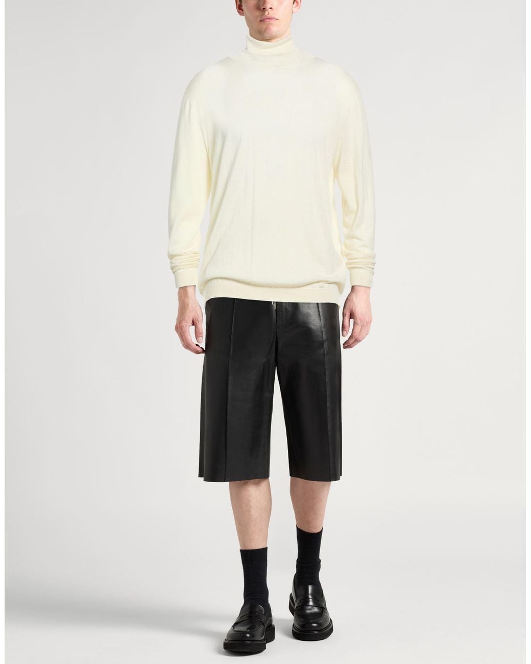 Lardini White Turtlenecks for men