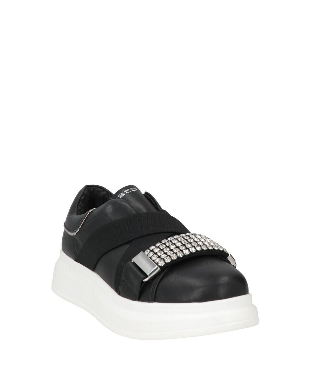 Tosca Blu Black Sneakers Leather, Textile Fibers