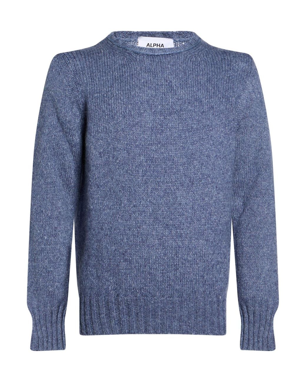 Alpha Studio Blue Slate Sweater Wool, Polyamide, Alpaca Wool for men