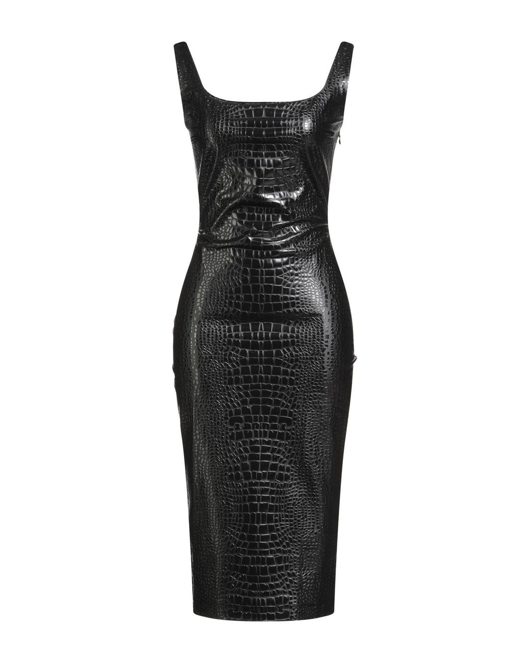 La Petite Robe Di Chiara Boni Black Midi Dress Polyamide, Elastane