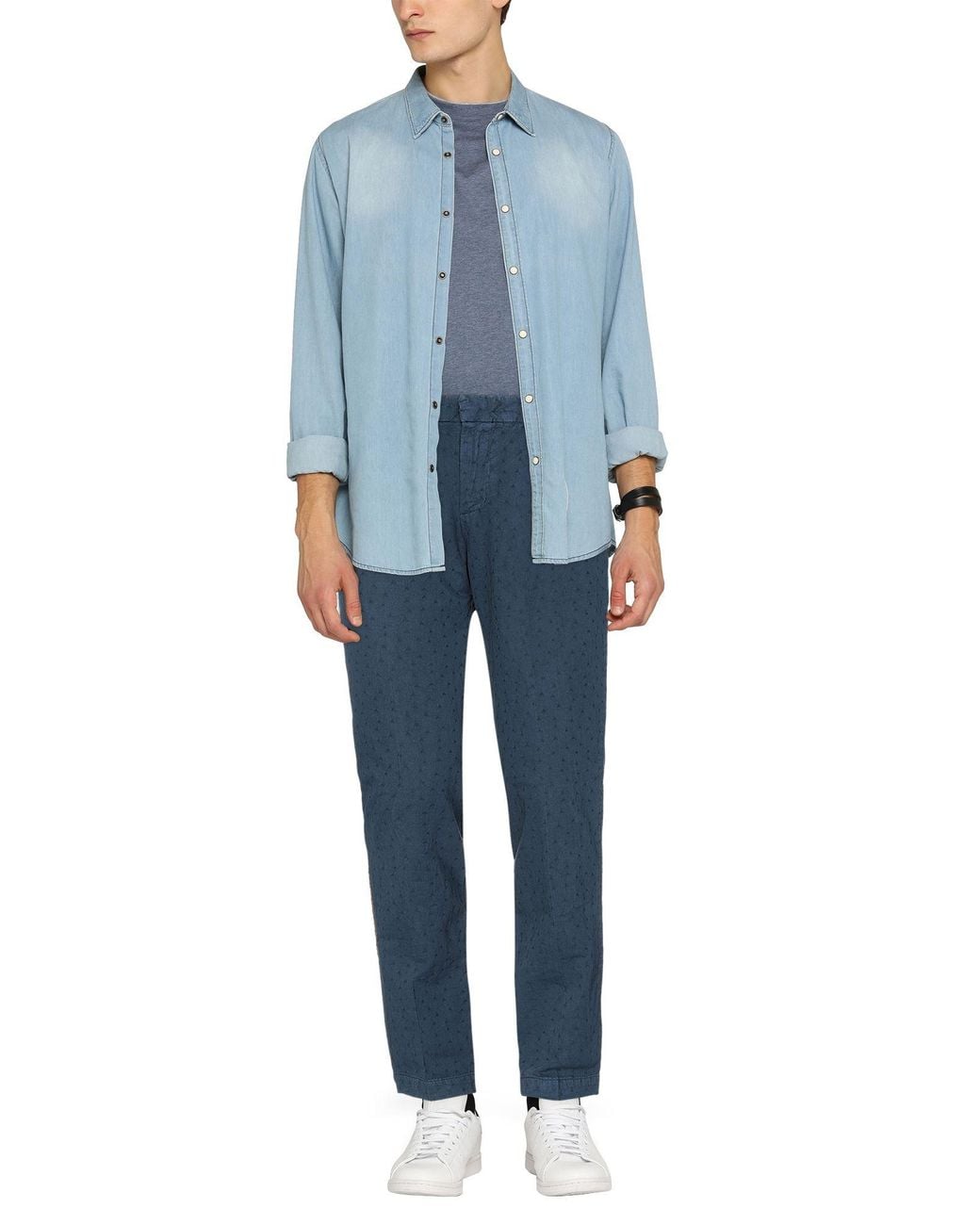 Entre Amis Blue Trouser for men