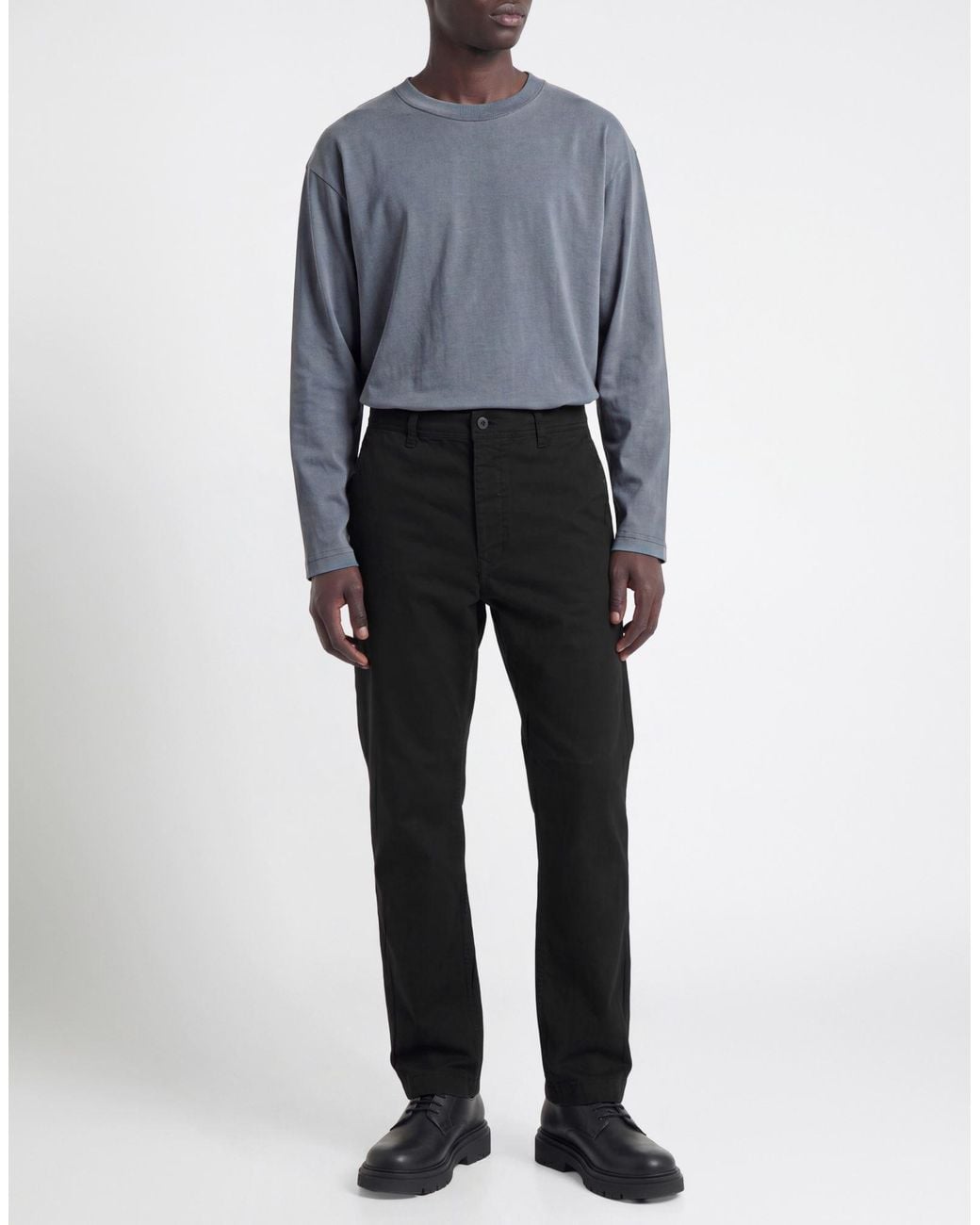 Brian Dales Blue Midnight Pants Cotton, Elastane for men