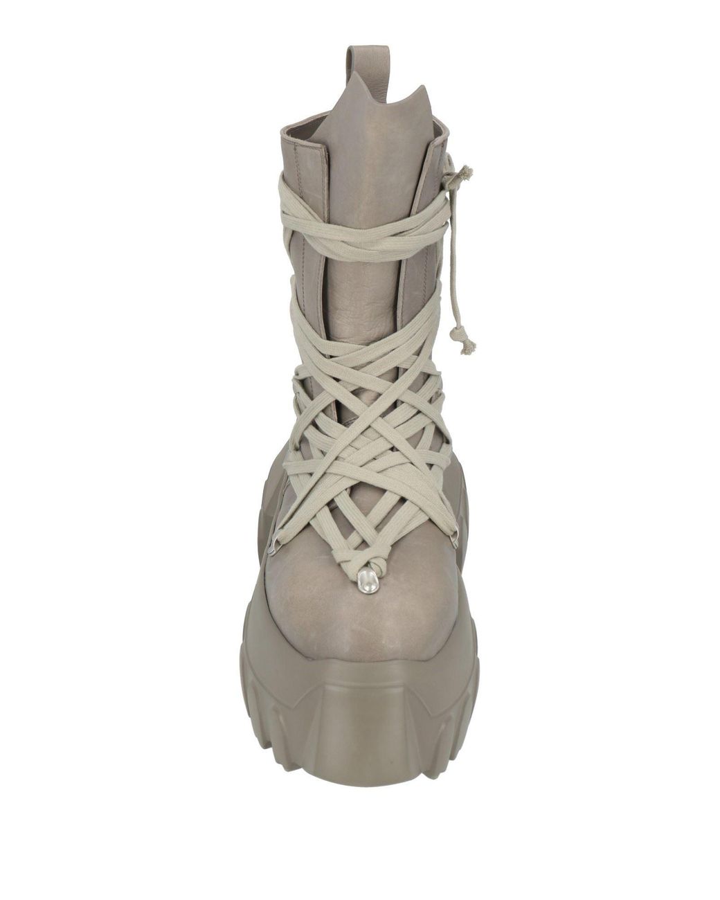 Rick Owens Gray Boot Leather for men