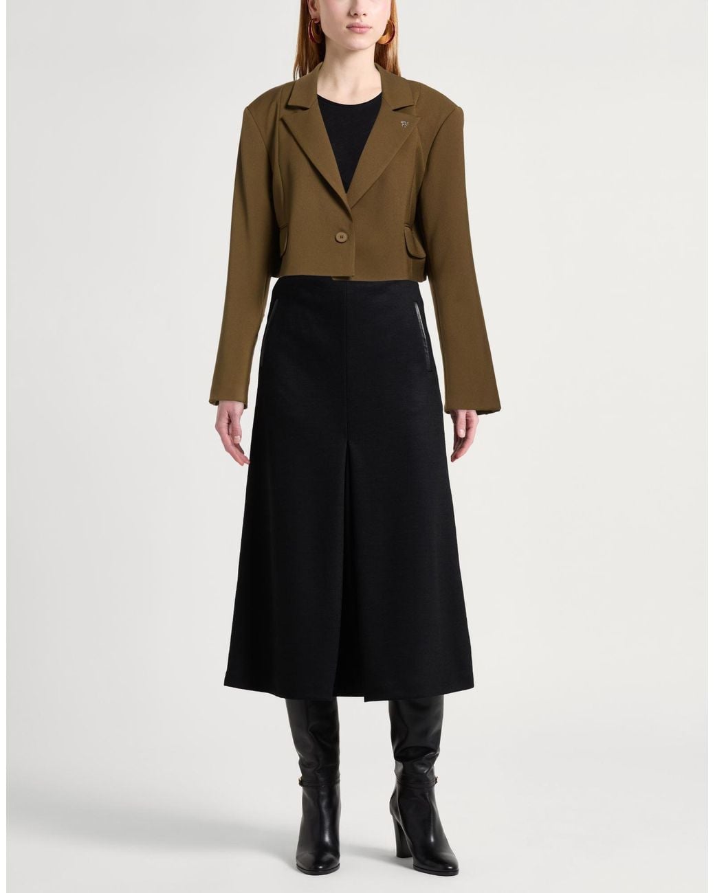 Aniye By Green Military Blazer Polyester, Elastane