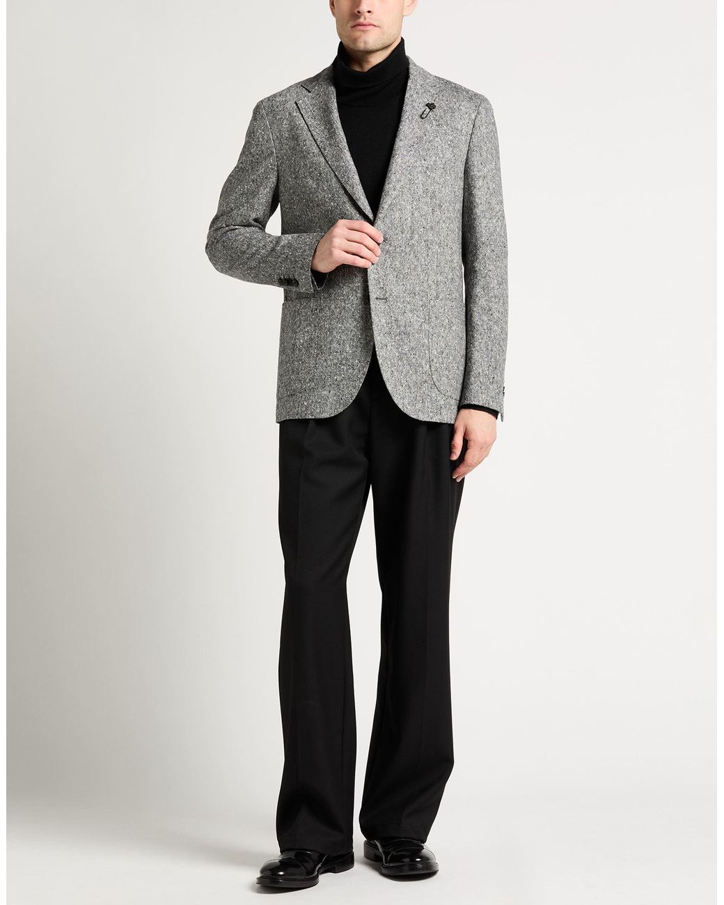 Lardini Gray Blazer Virgin Wool for men