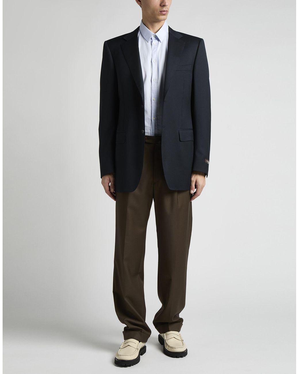Canali Black Blazer Virgin Wool for men