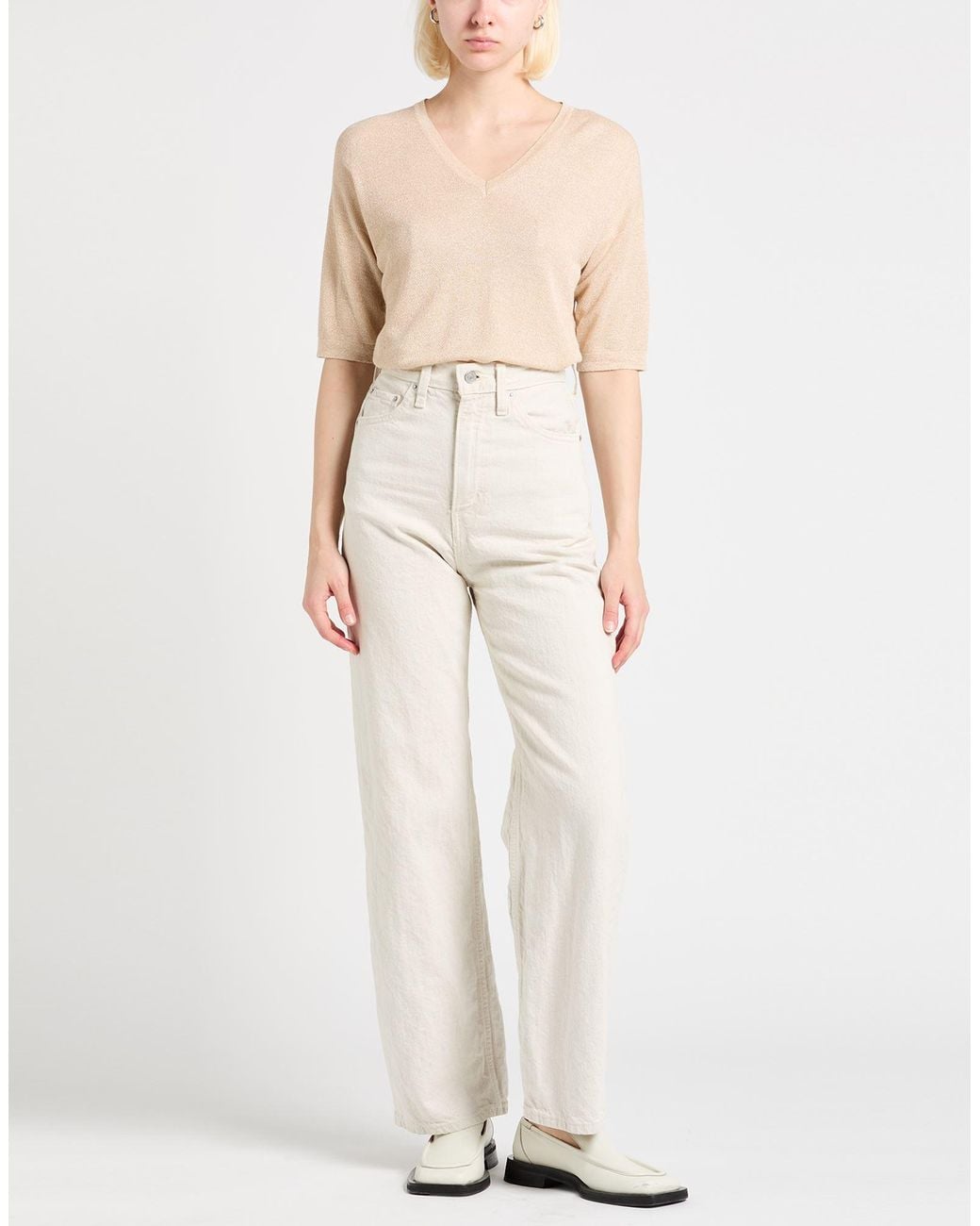 Pullover Eleventy de color Natural
