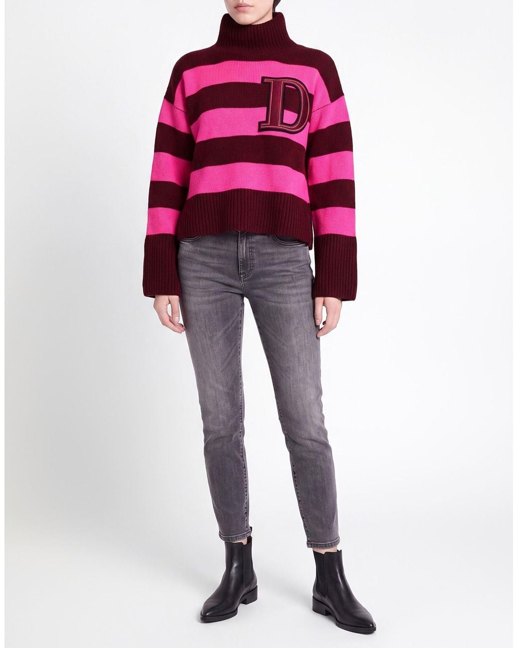 Dondup Red Turtleneck