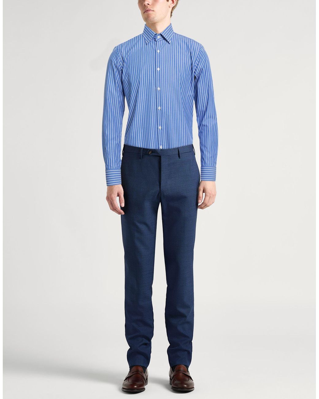 Bagutta Blue Shirt Cotton for men