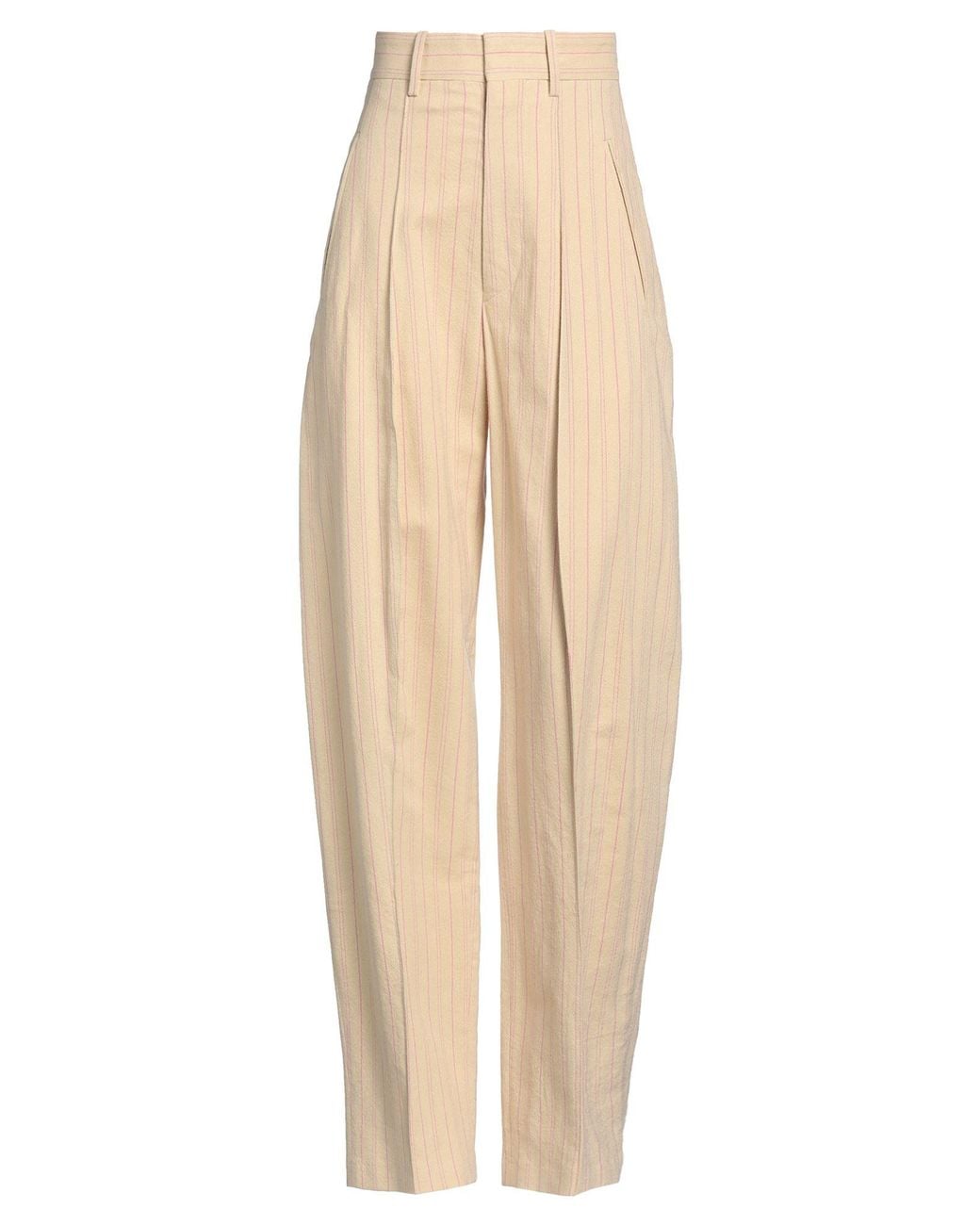Isabel Marant Natural Pants Viscose, Cotton