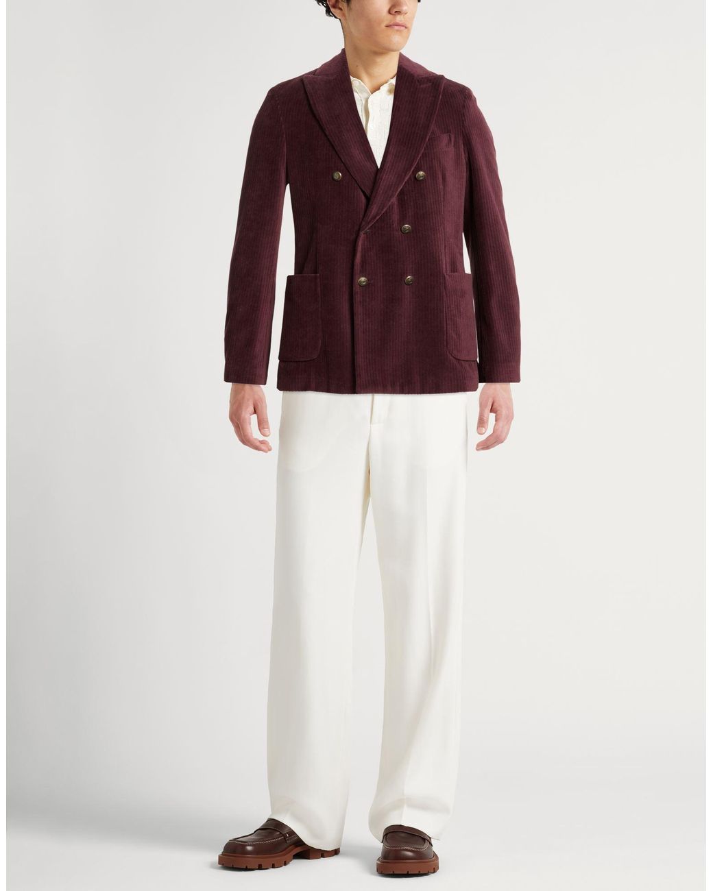 Circolo 1901 Purple Blazer Cotton, Polyester for men