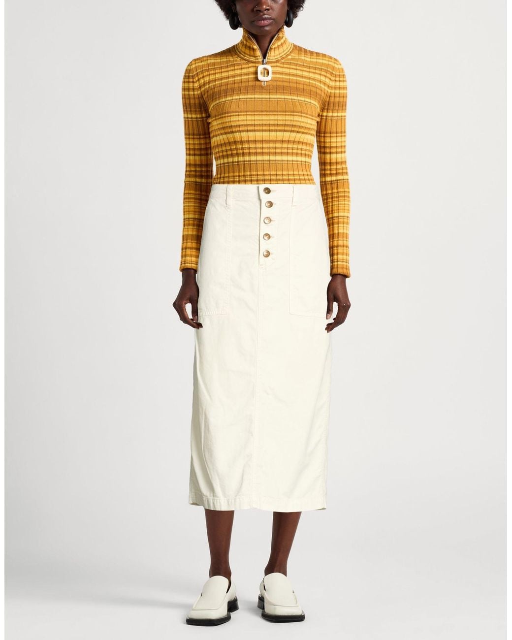 Woolrich Natural Midi Skirt
