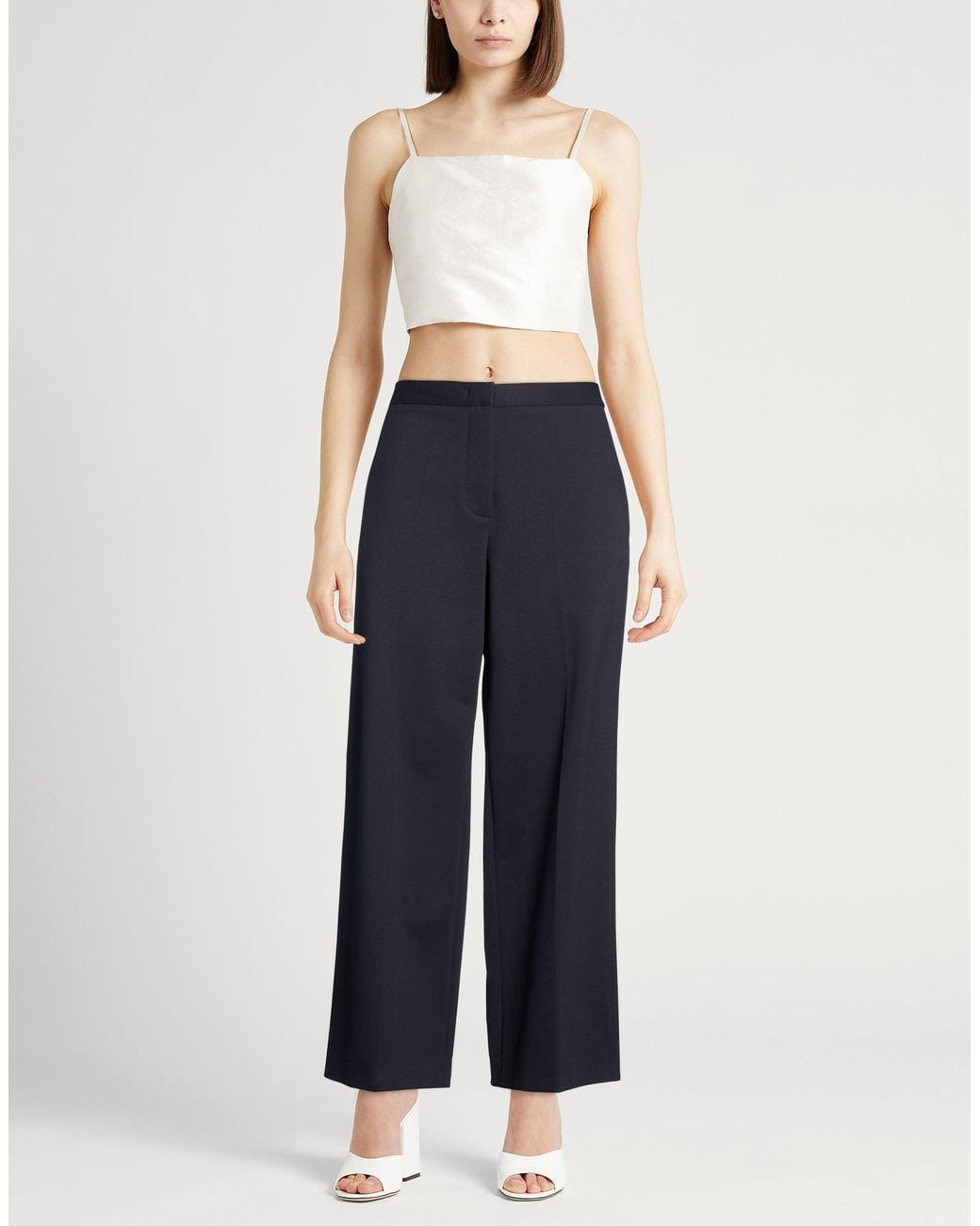Fabiana Filippi Blue Midnight Pants Viscose, Polyamide, Elastane
