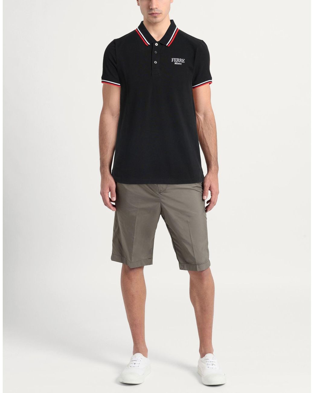 Polo Ferré pour homme en coloris Black