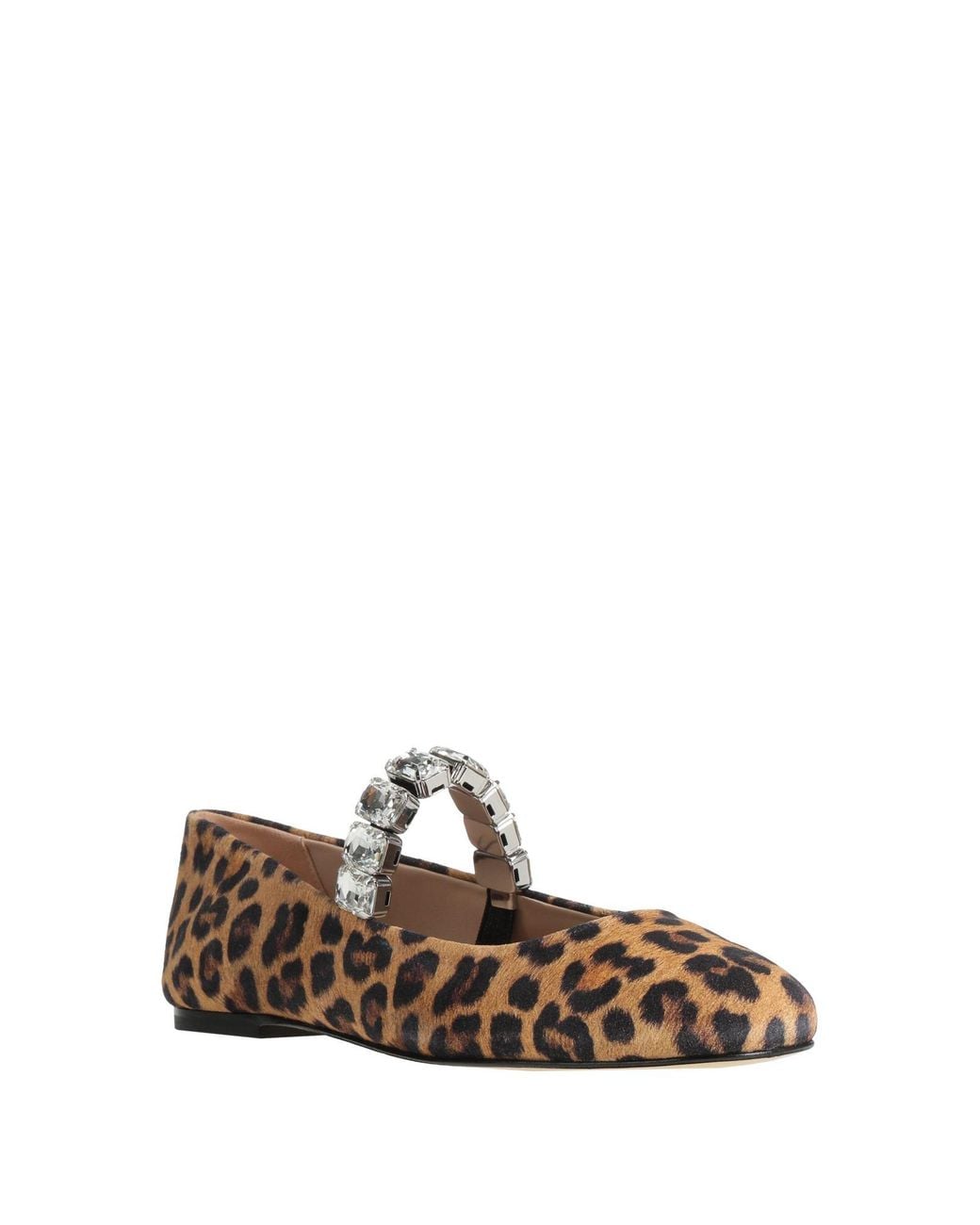 Casadei White Sand Ballet Flats Textile Fibers