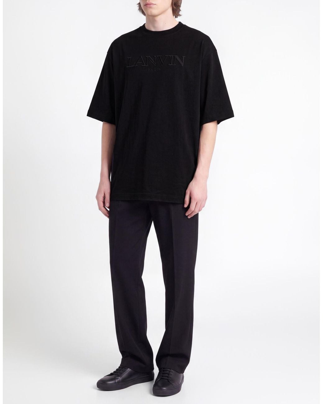 Lanvin Black T-Shirt Cotton for men