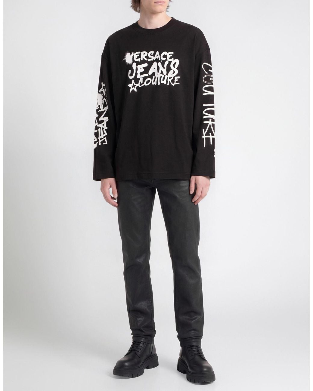 Versace Jeans Couture Black T-Shirts for men