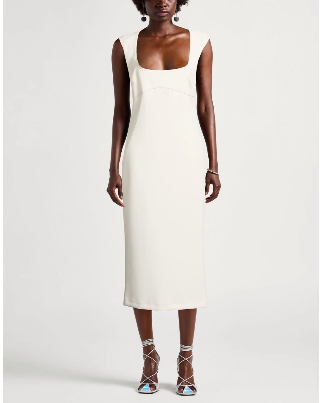 Robe Midi Pinko en coloris White