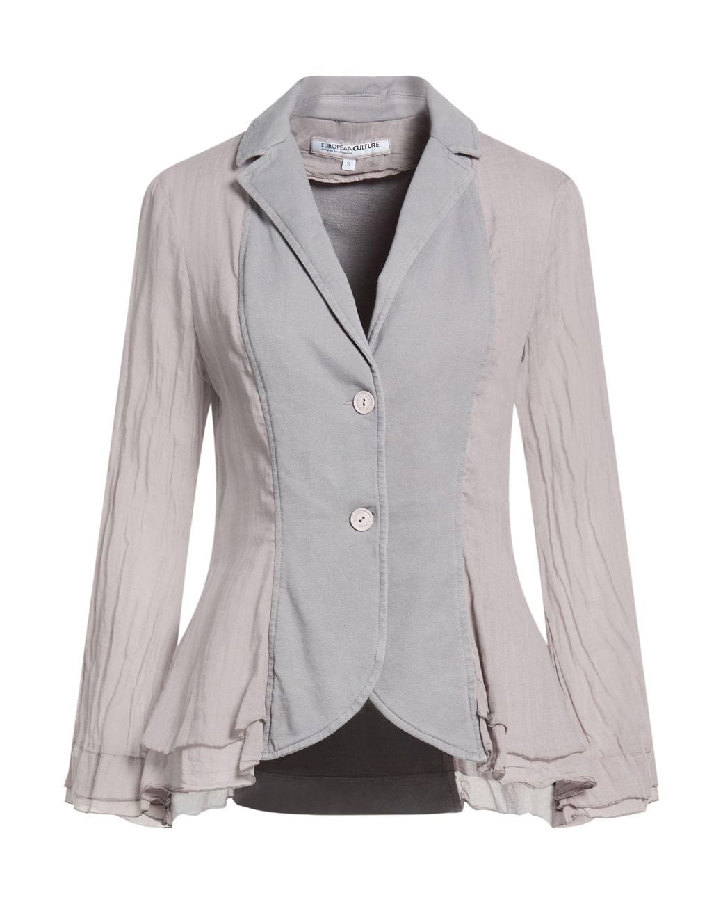 European Culture Gray Blazer