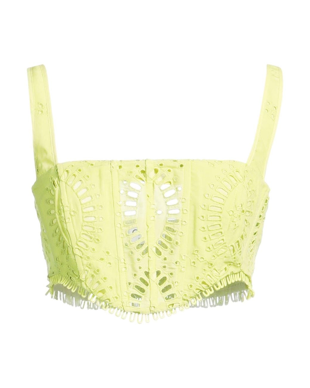 Charo Ruiz Yellow Top Polyester, Cotton