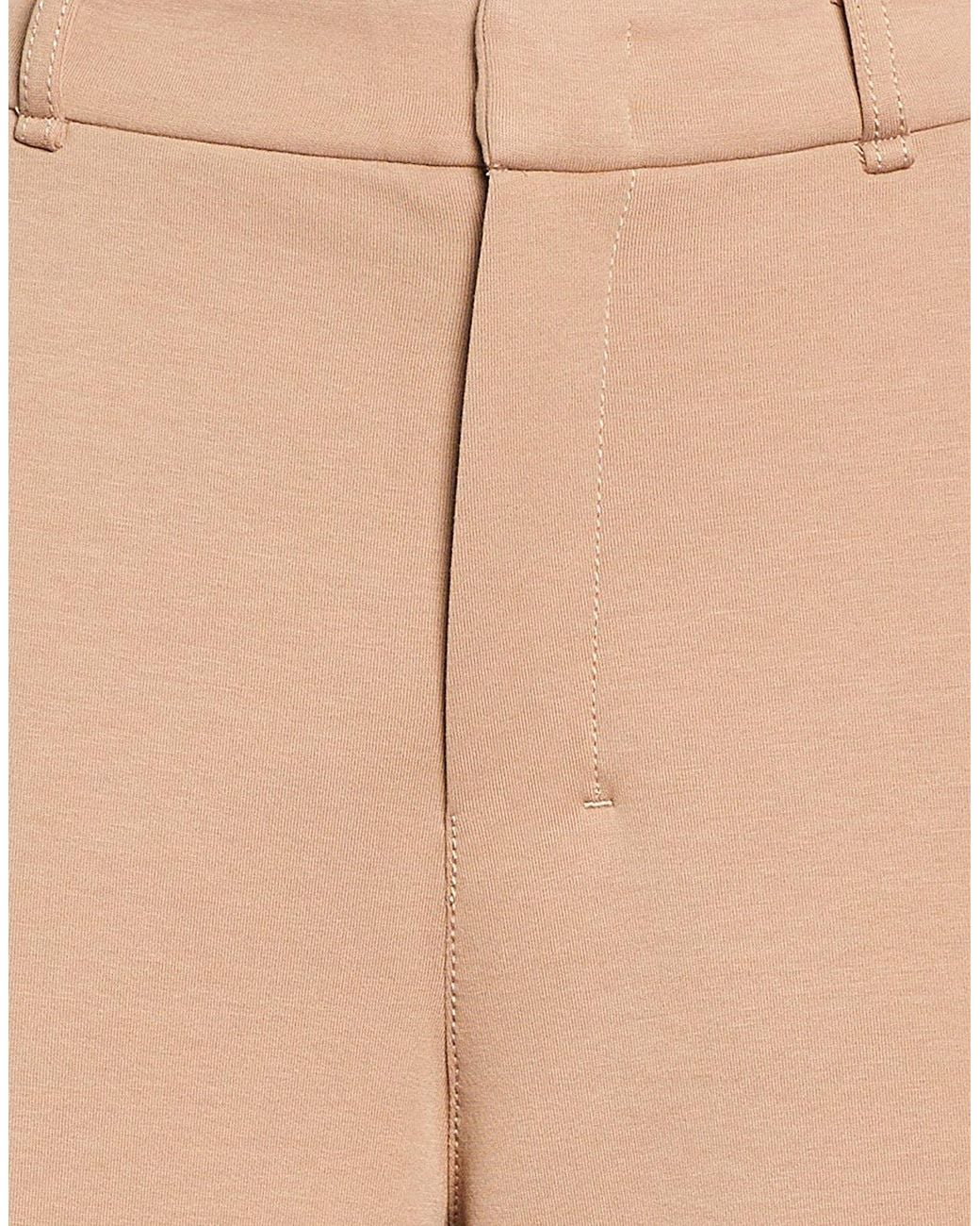 Max Mara Natural Camel Pants Cotton, Polyester