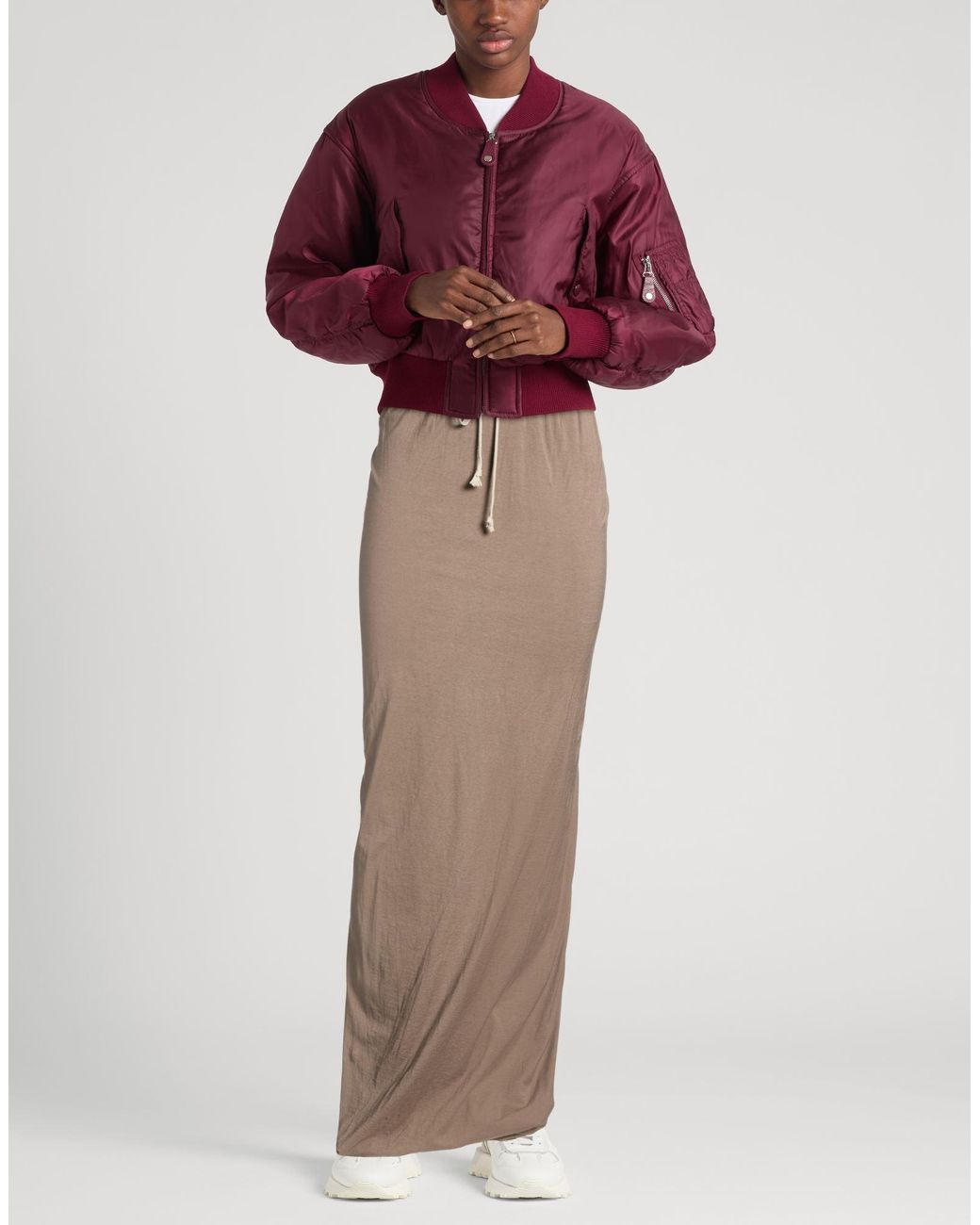 Rick Owens Brown Maxi Skirt