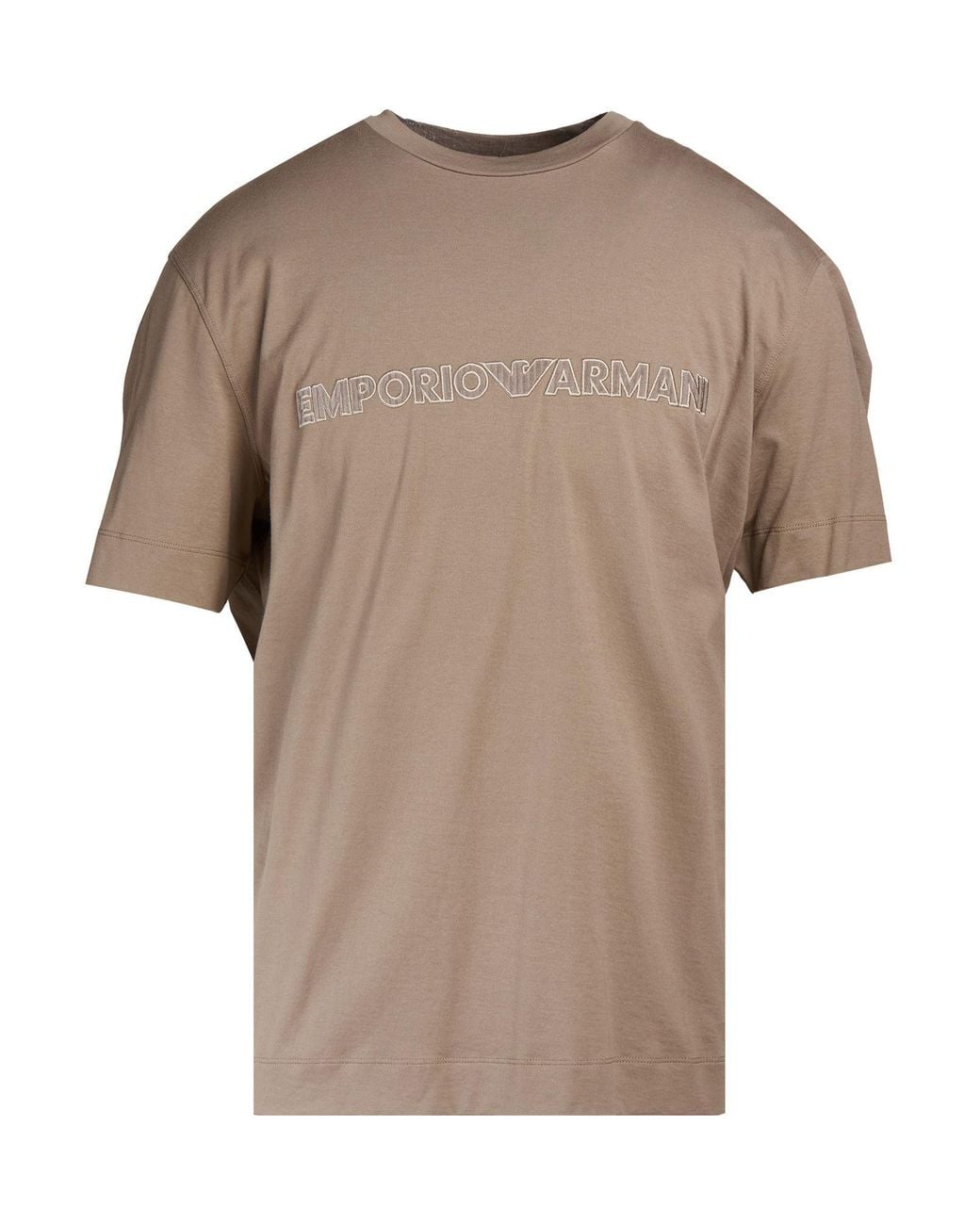 Emporio Armani Brown T-Shirt Cotton for men
